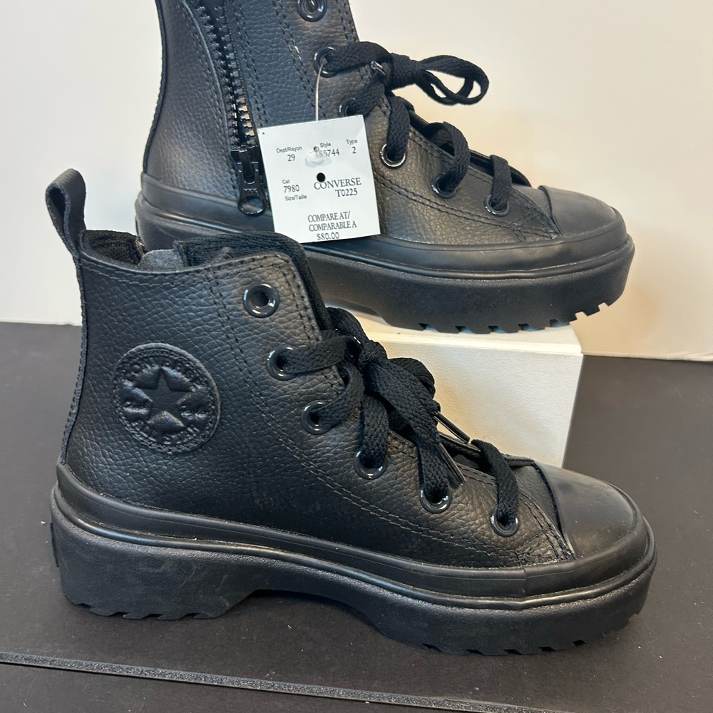 Converse Kids Black High-Top Sneakers